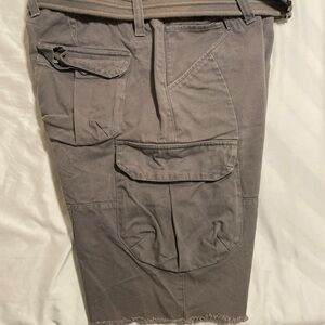Armani Exchange Men's Taupe Utility Cargo Shorts